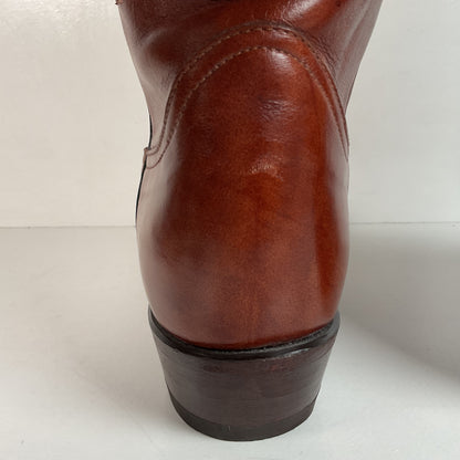 Vintage Tony Lama Chocolate Cow Cowboy Boots | Gold Label | Men’s 11 D