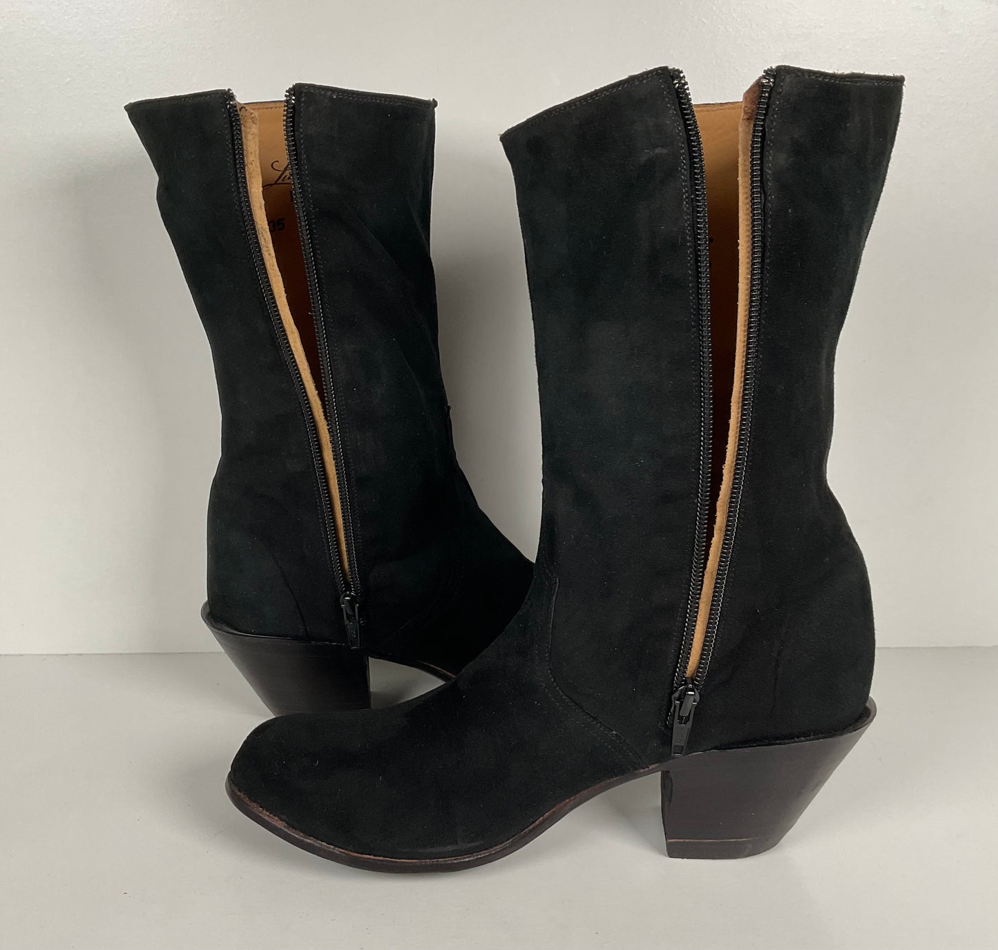 Lucchese Classics Handmade | Prototype Sock Booties | Nubuck Suede | Women’s 8 B