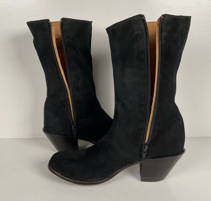 Lucchese Classics Handmade | Prototype Sock Booties | Nubuck Suede | Women’s 8 B
