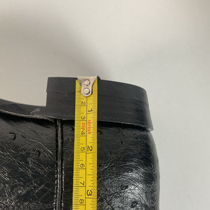 Justin Full Ostrich Quill Roper Boots | Exotic | USA Made | Men’s 8.5 D