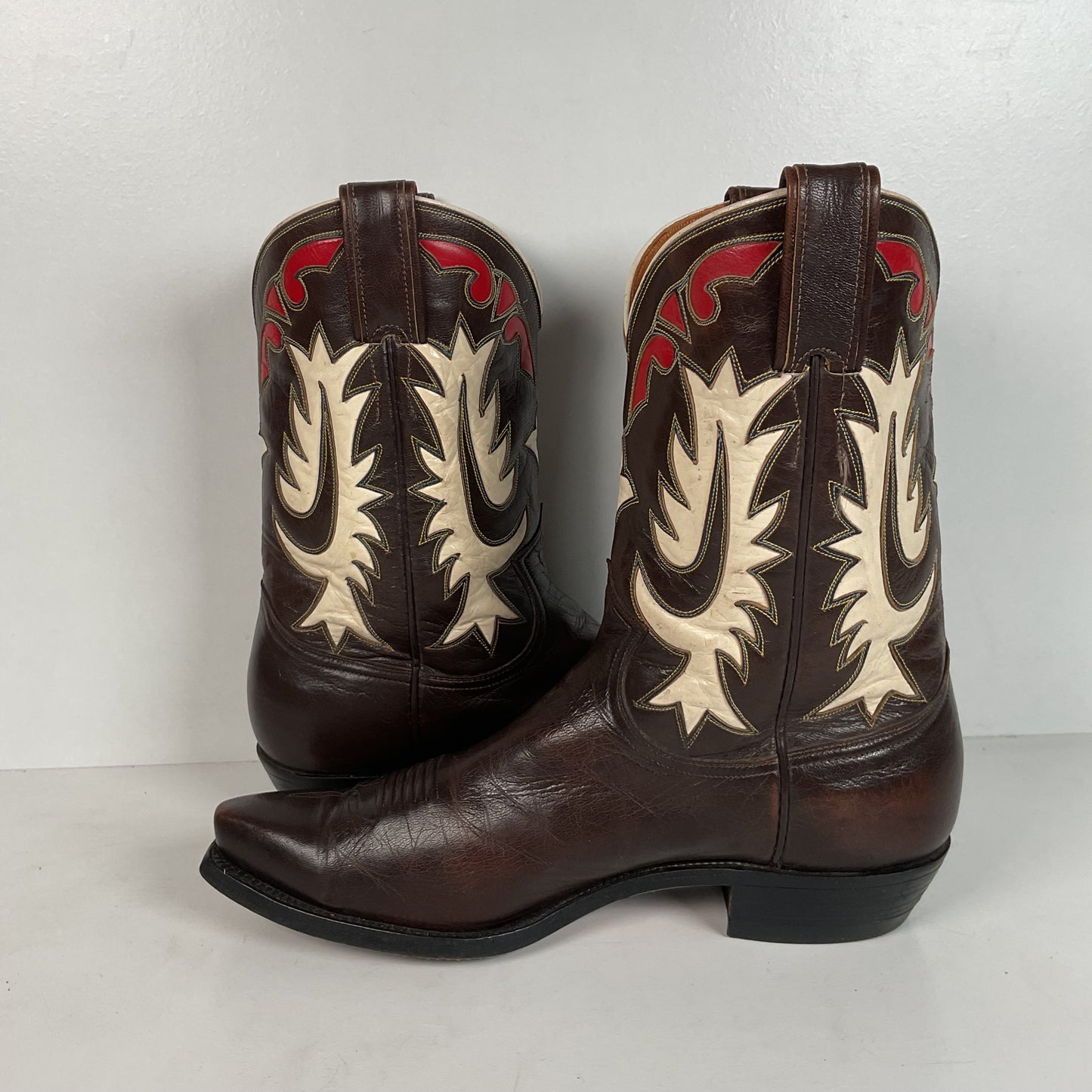 Vintage Justin Pee Wee Cowboy Boots | 1960s | Fort Worth Label | Men’s 9 C