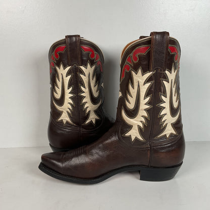 Vintage Justin Pee Wee Cowboy Boots | 1960s | Fort Worth Label | Men’s 9 C