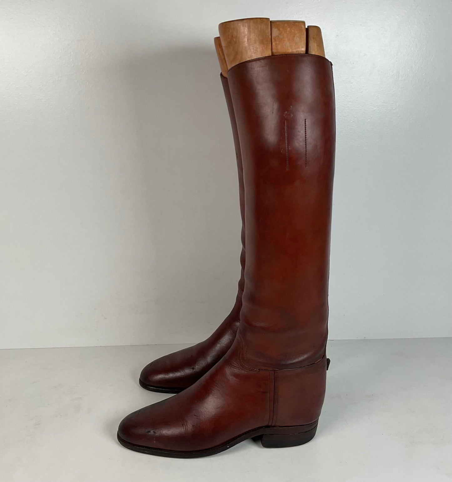 Vintage Peal & Co Polo Riding Boots | Wooden Form | Vanderbilt | King George