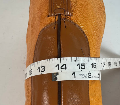 Vintage Tony Lama Ostrich Leg Cowboy Boots | Gold Label | Men’s 7 D | Women’s 8