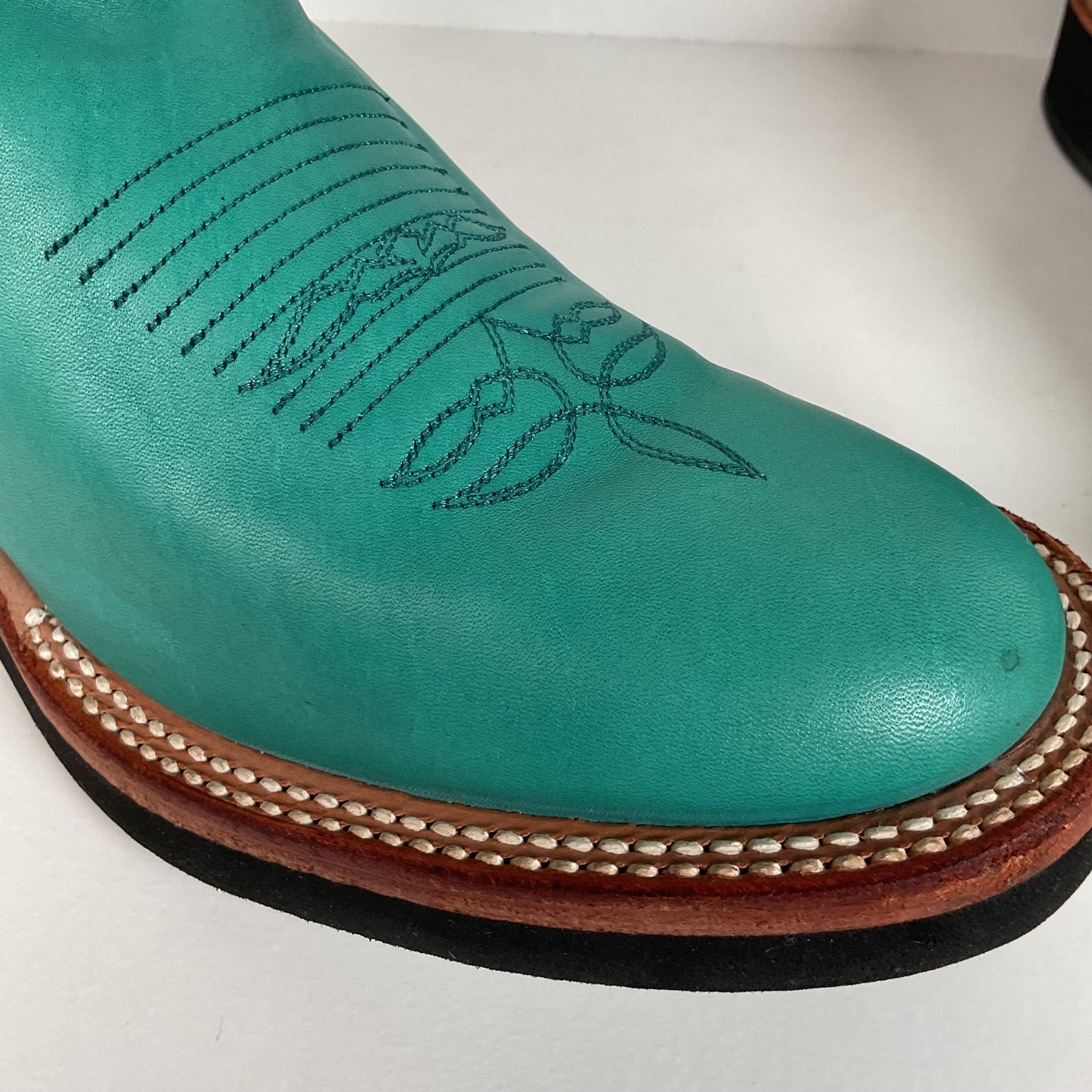 Justin Tekno Crepe Cowgirl Boots | USA Made | Turquoise | Women’s 10 B