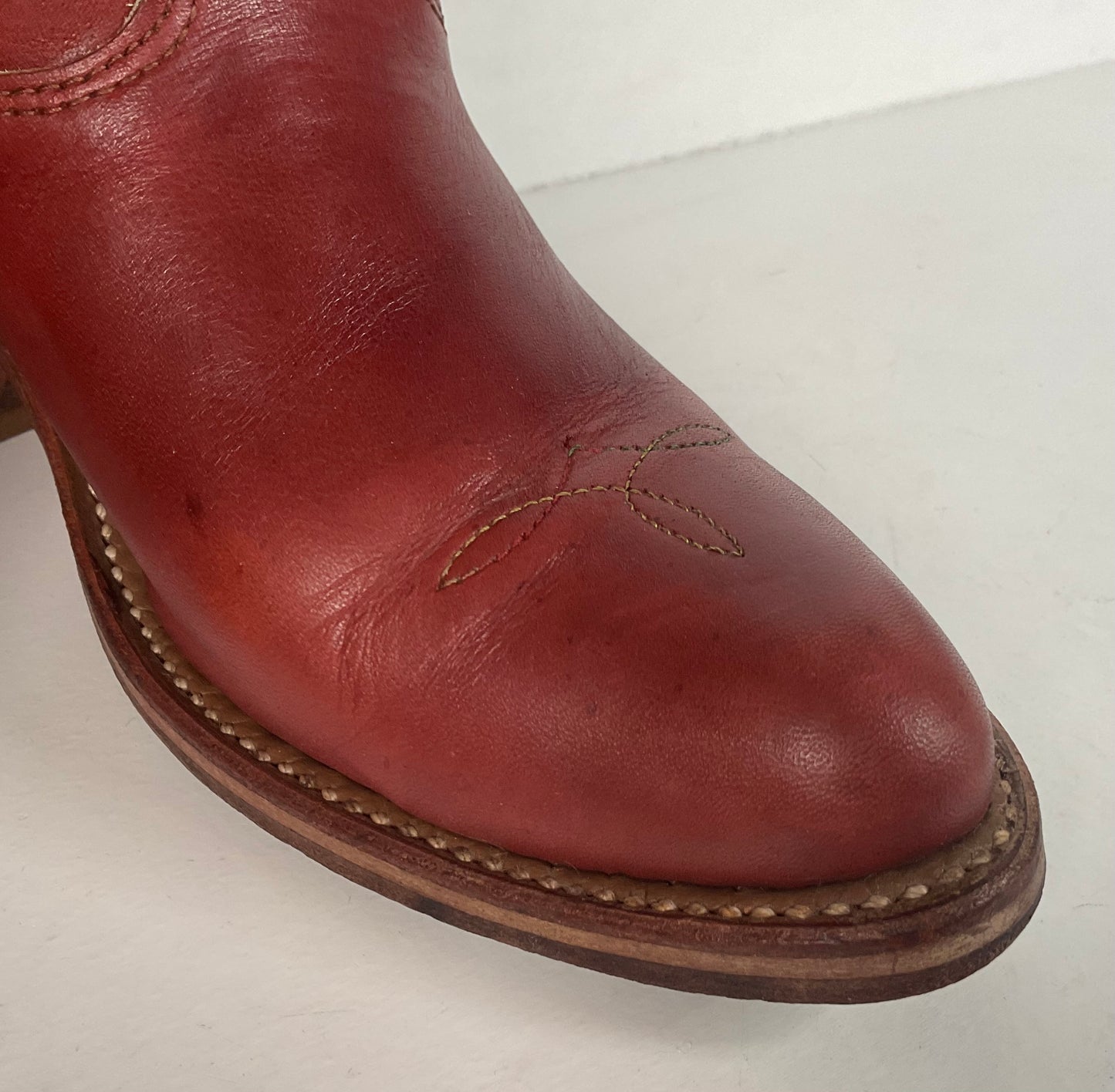 Vintage Double H Cowgirl Boots | Rainbow Stitched | USA Made | Women’s 7 M