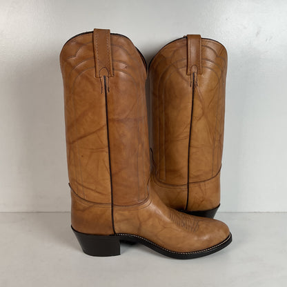 Vintage J. Chisholm Western Work Boots | USA Made | Pecan Taurus | Men’s 10 D