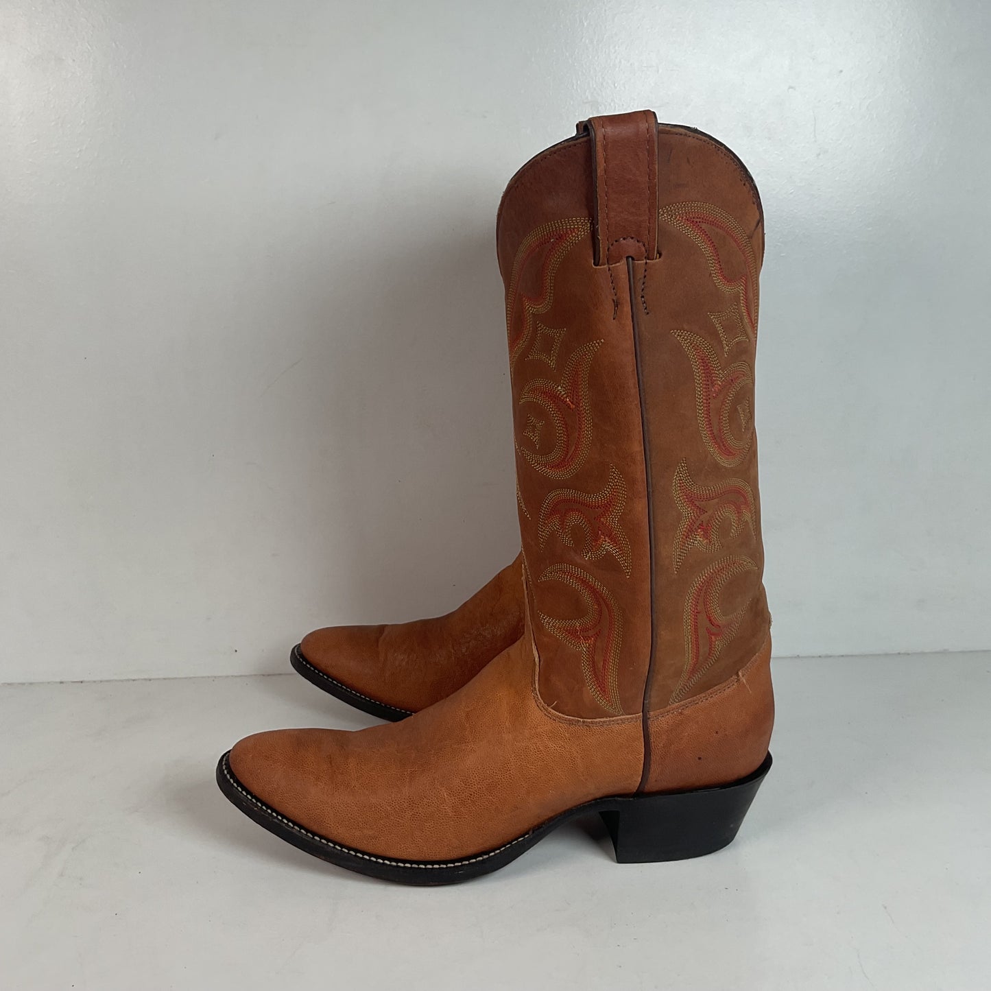 Justin Elephant Cowboy Boots 9.5 D Exotic USA Made Exotic