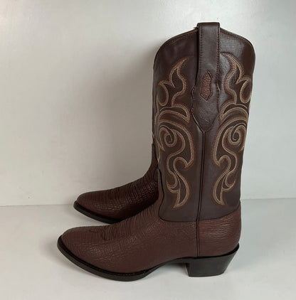 Los Altos Shark Skin Cowboy Boots | Exotic | Brown | Men’s 10 D