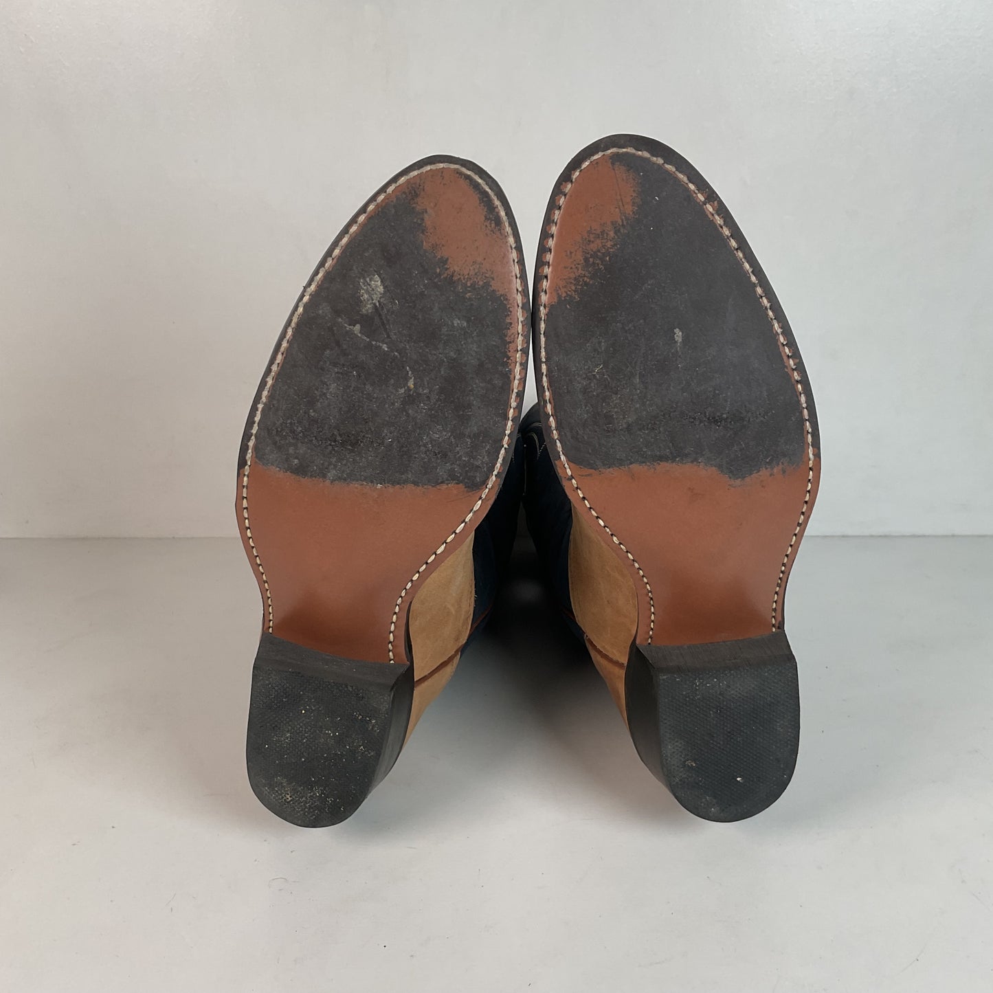 Vintage Acme Shorty Buckaroo Cowboy Boots 9 D Punchy Cloth Pullo