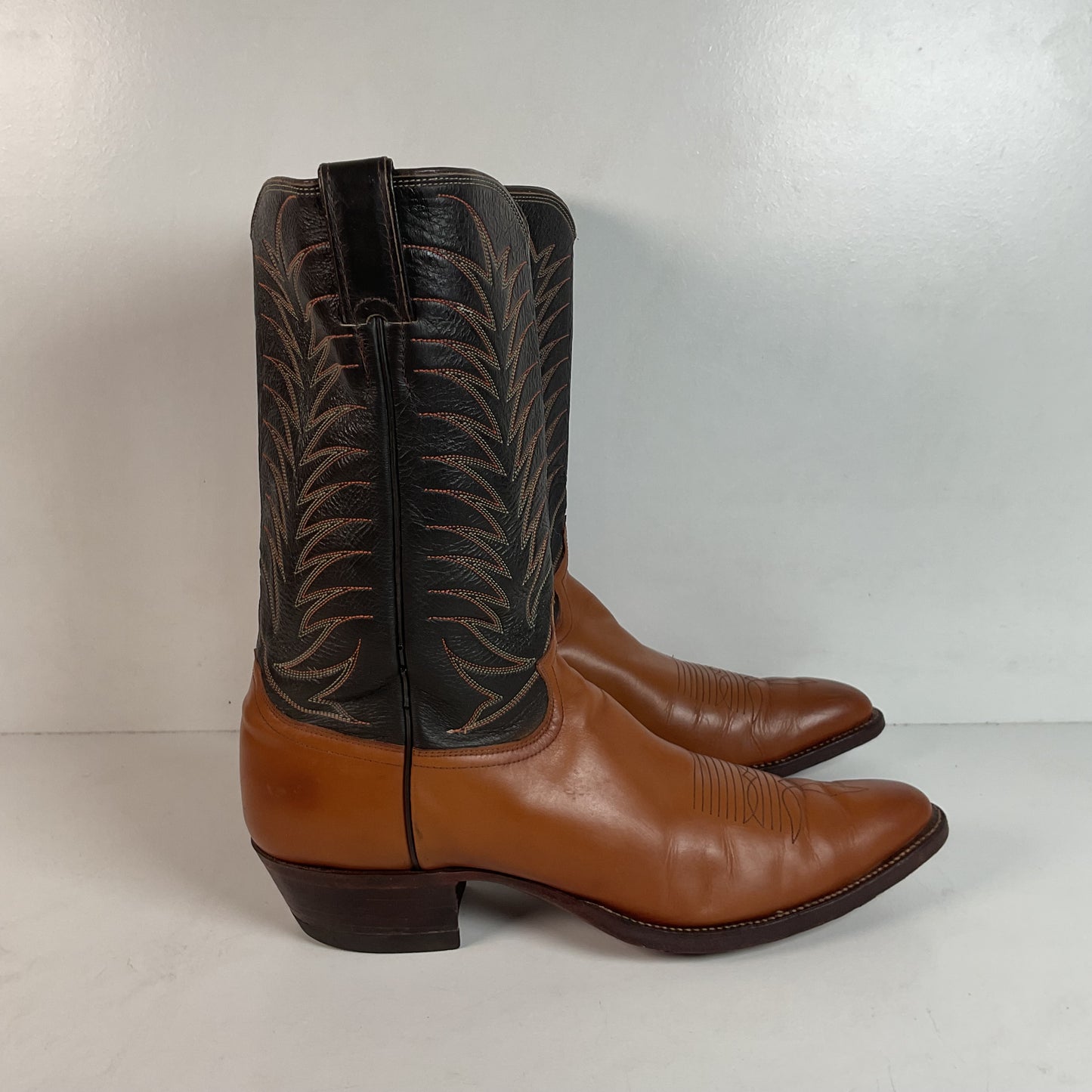 Vintage Justin Cowboy Boots | Calfskin | USA Made | Extra Narrow | Men’s 13 A