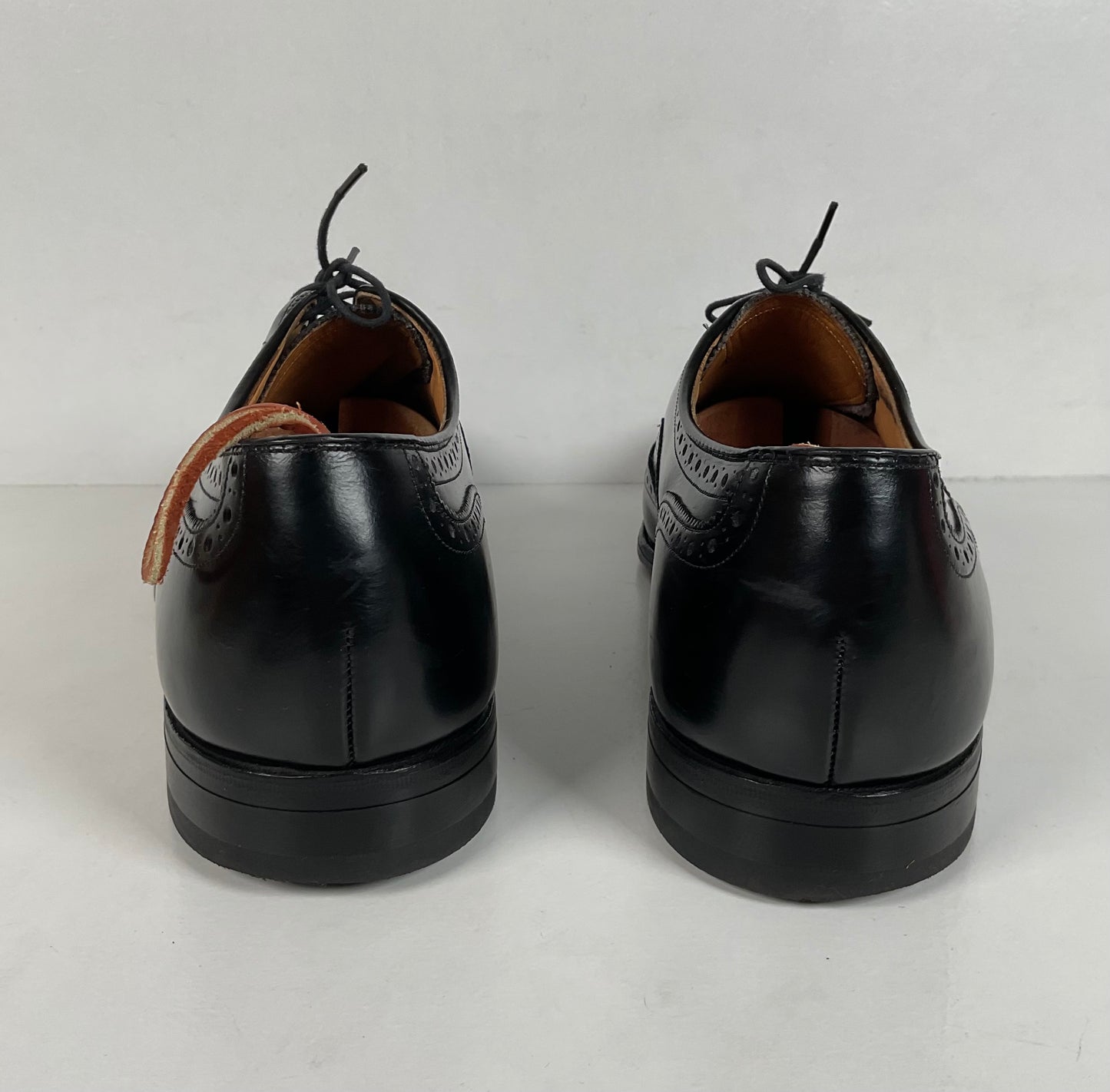 Vintage Johnston Murphy Oxford Shoes | USA Made | Classic Black | Men’s 12 D