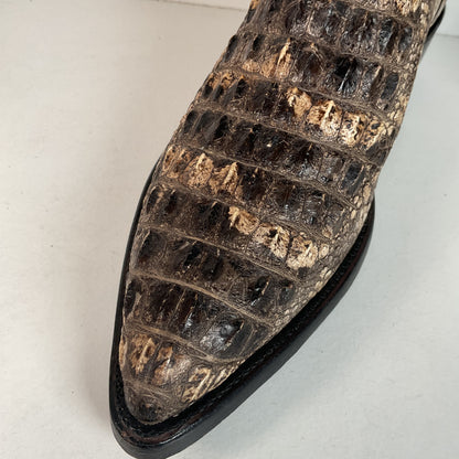 Remington Natural Alligator Cowboy Boots 9 D Body Cut
