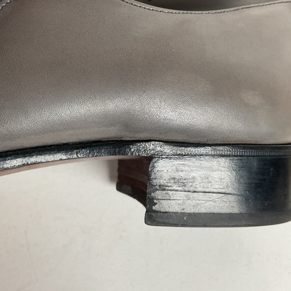 Vintage Johnston Murphy Aristocraft Grey Loafers 13 D Apron Toe USA Made