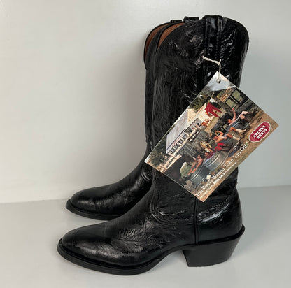 Vintage Nocona Full Eel Skin Cowboy Boots | Exotic | Men’s 5.5 | Women’s 6.5