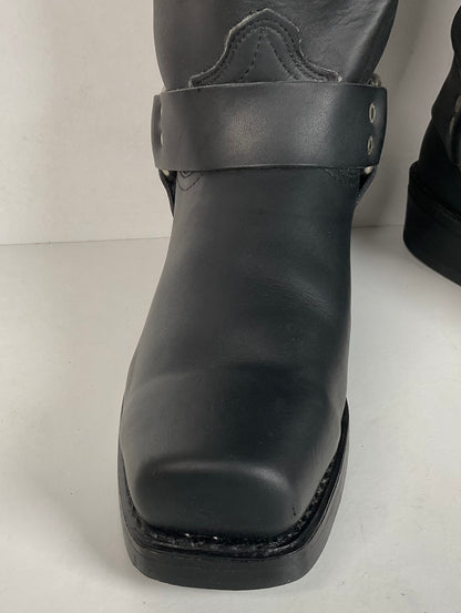 Vintage Durango Black Oiled Harness Boots | USA Made | Men’s 9 EE