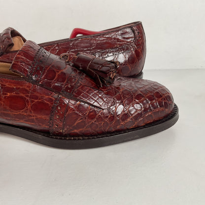 Vintage Foster Rainey Tassel Loafers | Full Crocodile | Exotic | Men’s 12