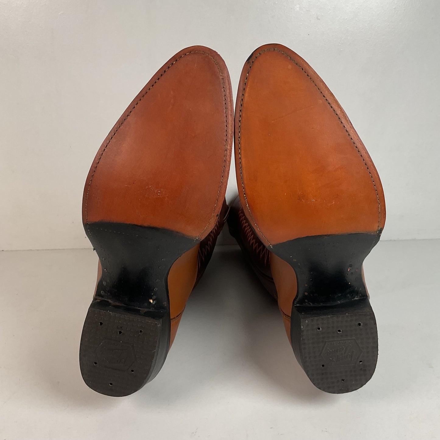1970s Tony Lama Cowboy Boots 12 D Gold Label USA Made