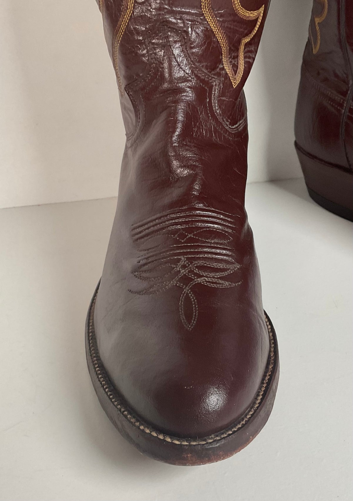 Vintage Justin Pig Skin Cowboy Boots | Wild Boar | USA Made | Men’s 10 D
