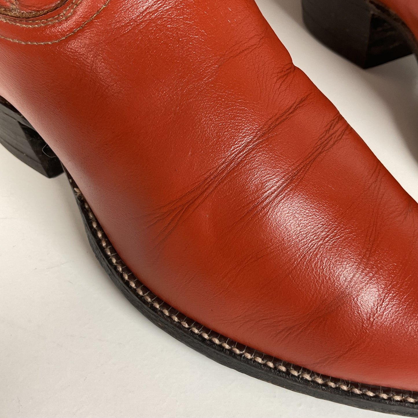 Vintage Tony Lama Cowboy Boots | Gold Label | Tooled Inlay | 6.5 C | Women’s 7.5