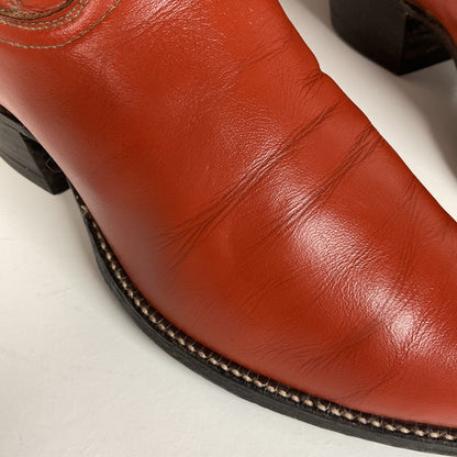 Vintage Tony Lama Cowboy Boots | Gold Label | Tooled Inlay | 6.5 C | Women’s 7.5
