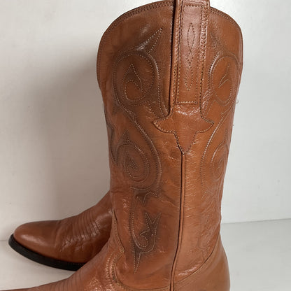 Montana Goat Skin Cowboy Boots | Brown | Men’s 8.5 D