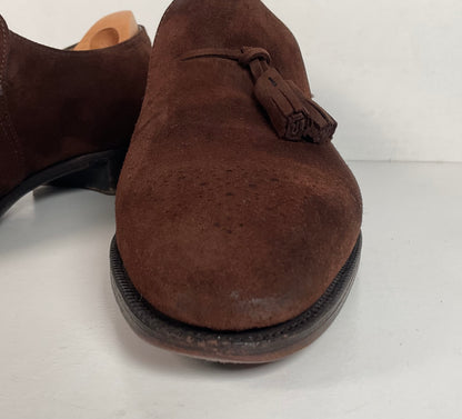 John Lobb Suede Tassel Loafers | Madison | UK 7.5 E | US 8.5 D