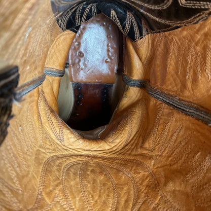 Vintage Justin Algonquin Toe Cowboy Boots | 1960s-1970s | Men’s 8.5 D