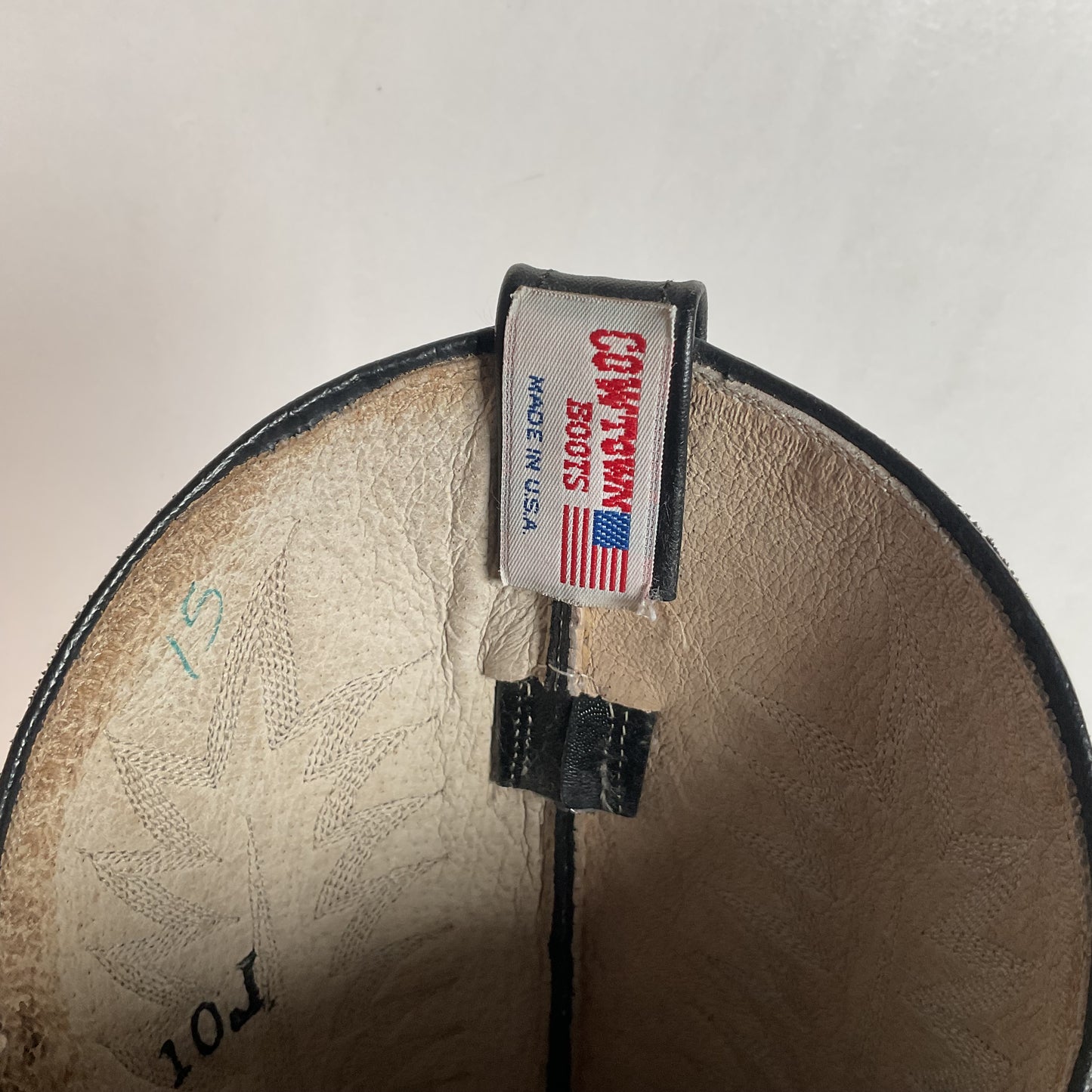 Cowtown Belly Cut Rattlesnake Cowboy Boots 10 D Snakeskin USA Made