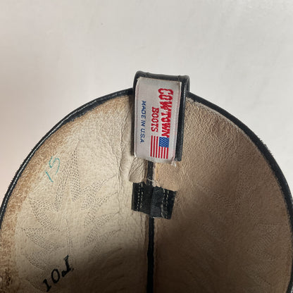 Cowtown Belly Cut Rattlesnake Cowboy Boots 10 D Snakeskin USA Made