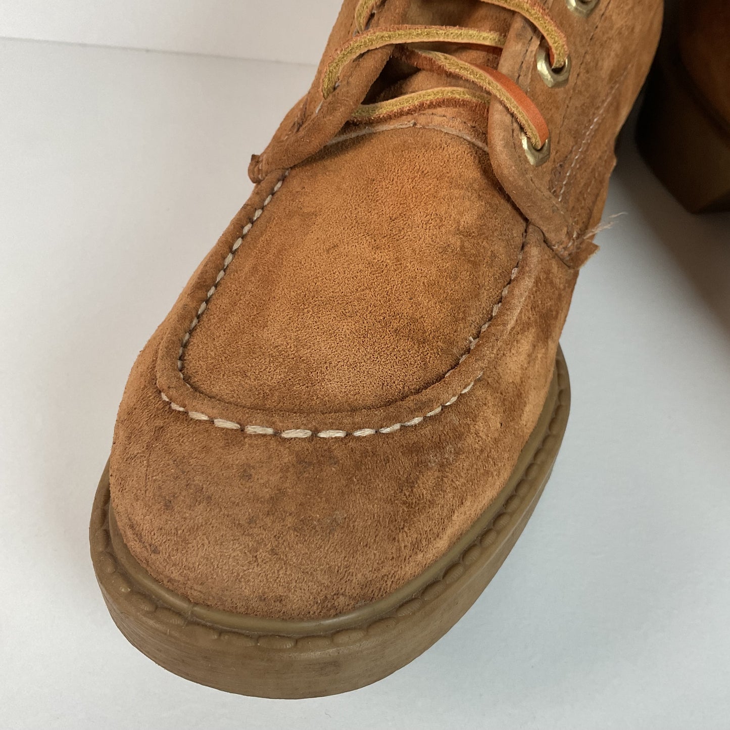 Vintage Wolverine Moc Toe Boots | Pig Skin Suede | USA Made | Men’s 11 C