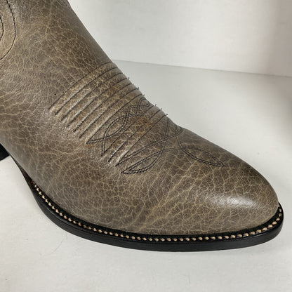 Vintage J. Chisholm Bullhide Cowboy Boots | USA Made | Grey | Men’s 8.5 D