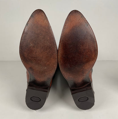 Vintage Dan Post Teju Lizard Cowboy Boots | Natural Cut | USA Made | Men’s 8.5 B