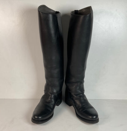 Dehner Women’s Stock Riding Dress Boots 7.5 C USA Made Cloth Pull