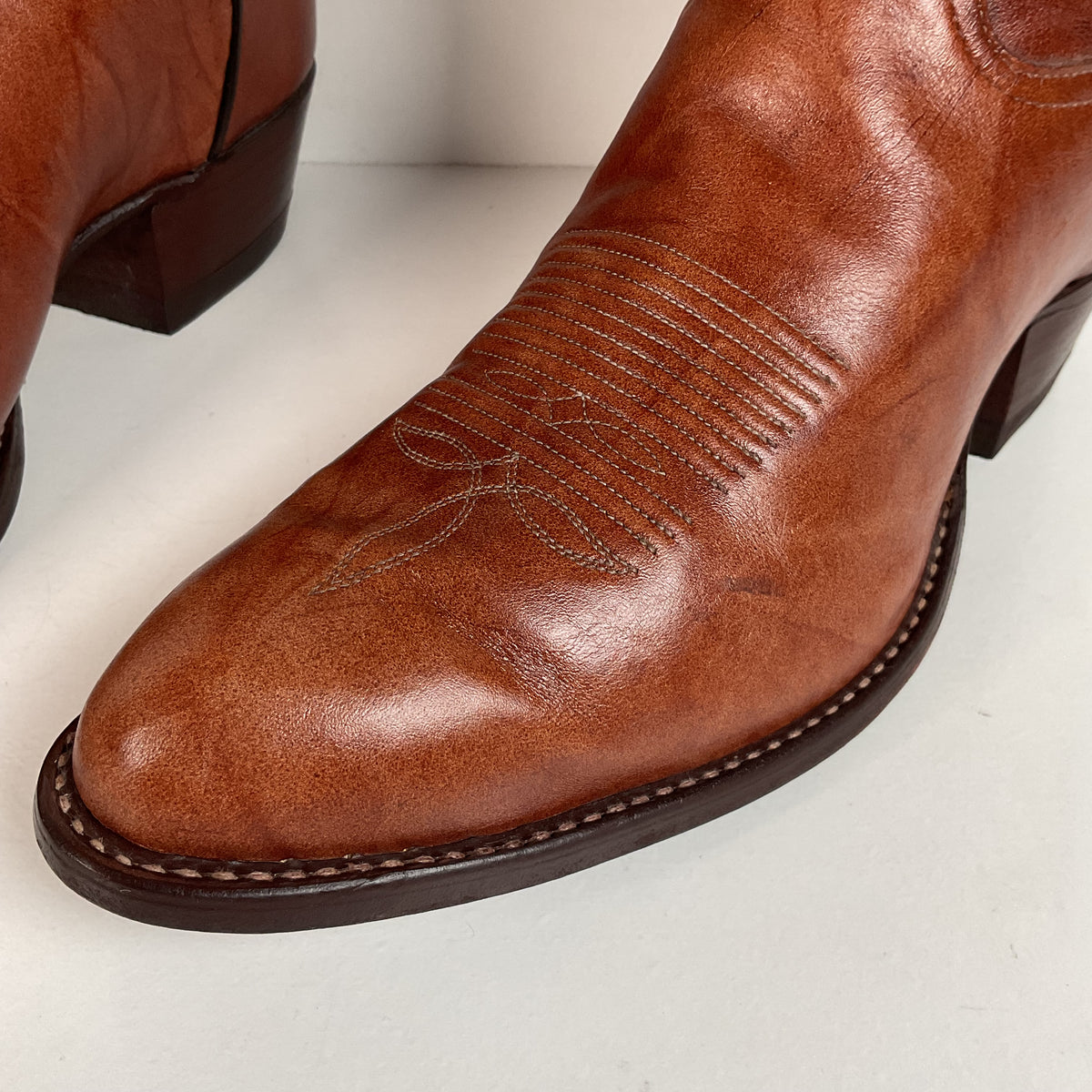 Vintage Tony Lama Chocolate Cow Cowboy Boots | Gold Label | Men’s 11 D