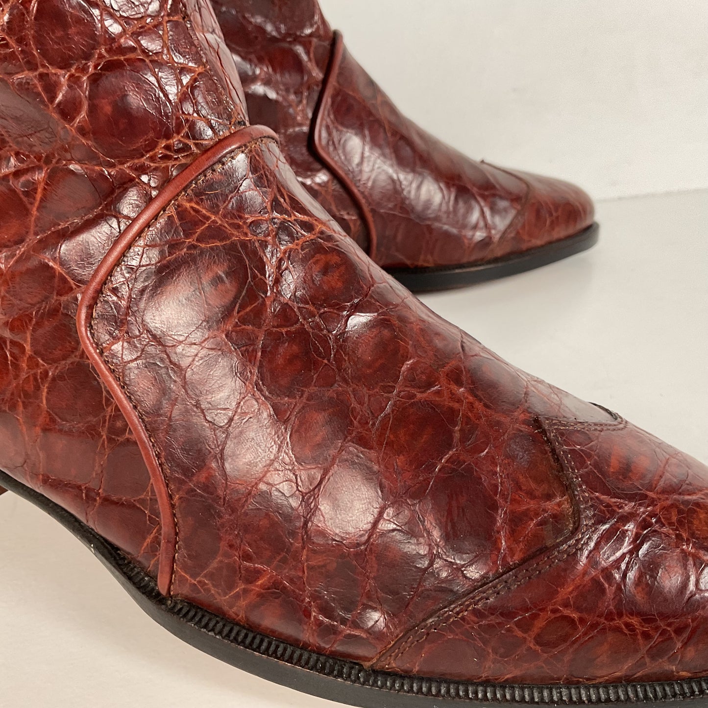Vintage Lorenzo Banfi Dress Boots | Full Crocodile | Men’s 9 M