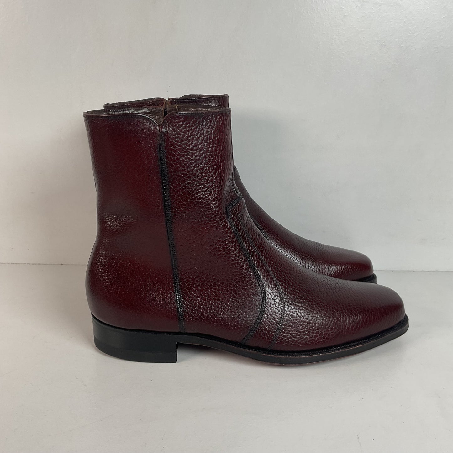 Vintage Florsheim Bullhide Zipper Boots 9.5 D Chelsea Style