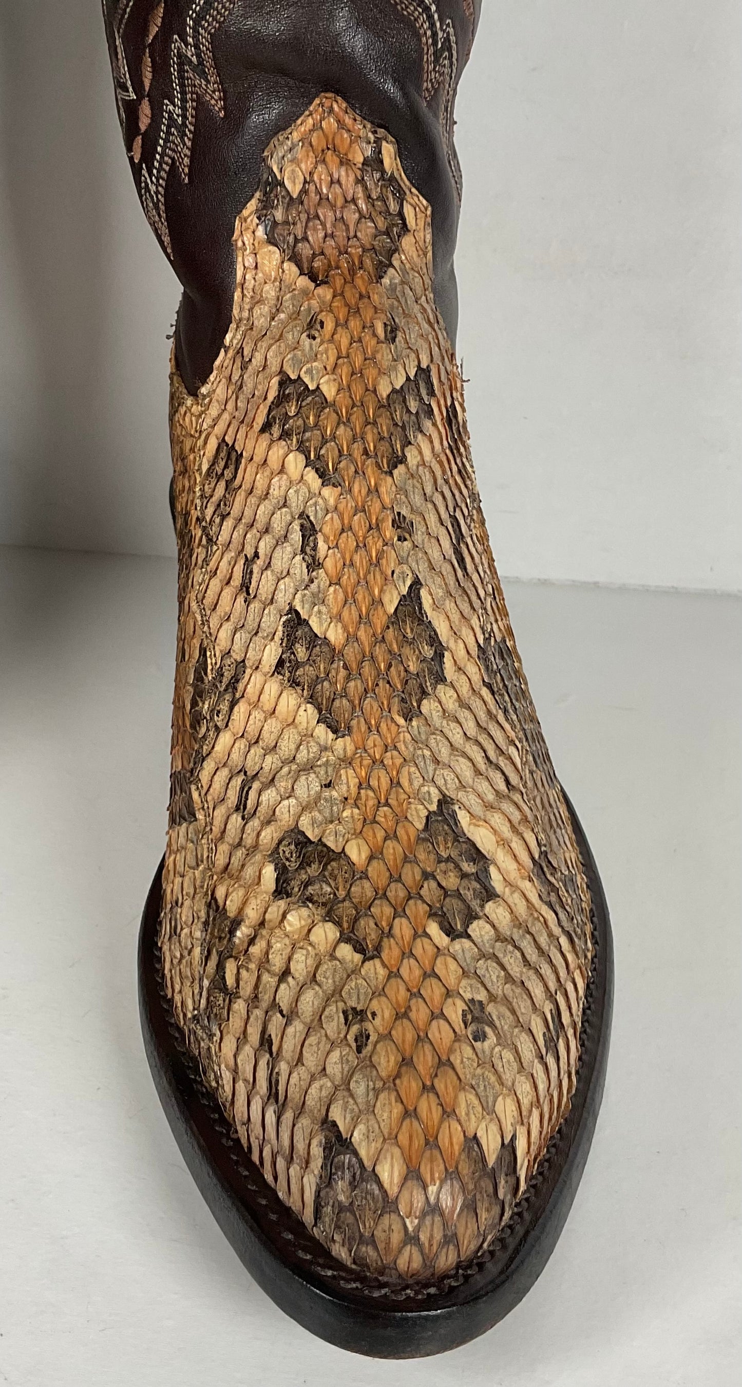Lucchese 2000 Canebrake Rattlesnake | USA Made | Timber Snakeskin | Men’s 8 D