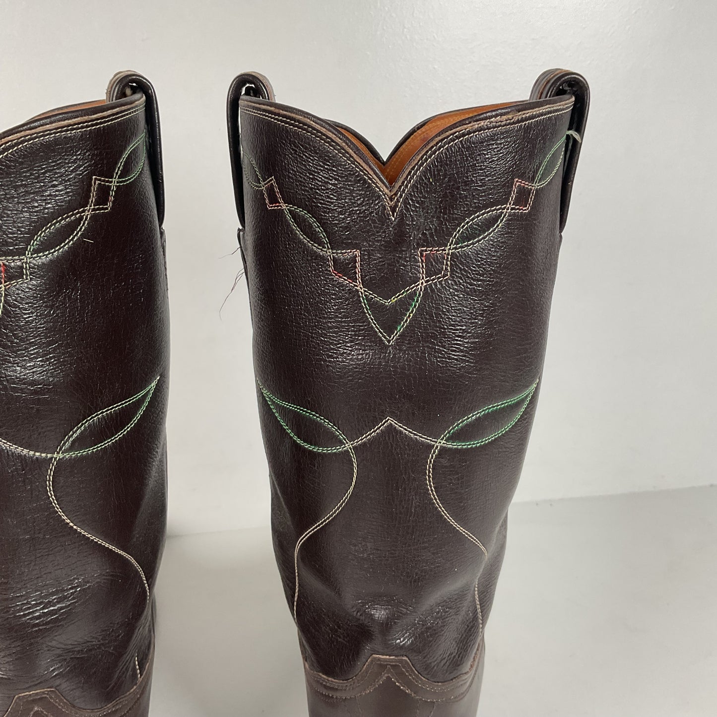 Vintage Tony Lama Buffalo Calf Cowboy Boots | 1960s-1970s | Narrow | Men’s 11 B