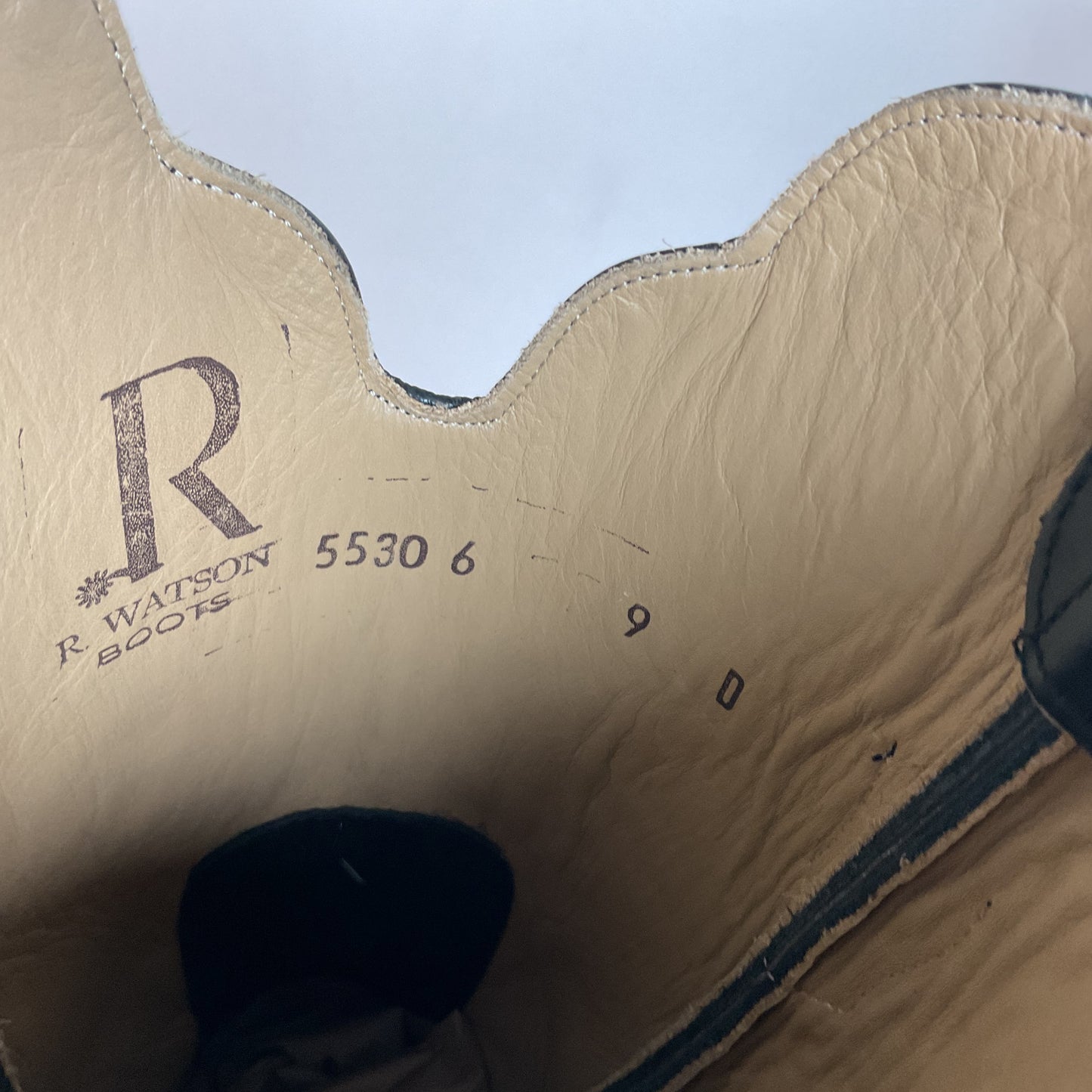 R. Watson Smooth Ostrich Cowboy Boots | Exotic | Black | Men’s 9 D