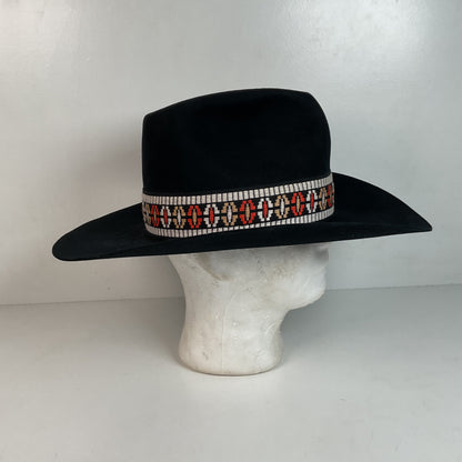 Vintage Sears Western Wear Cowboy Hat 7 1/8 Native Southwestern Headband