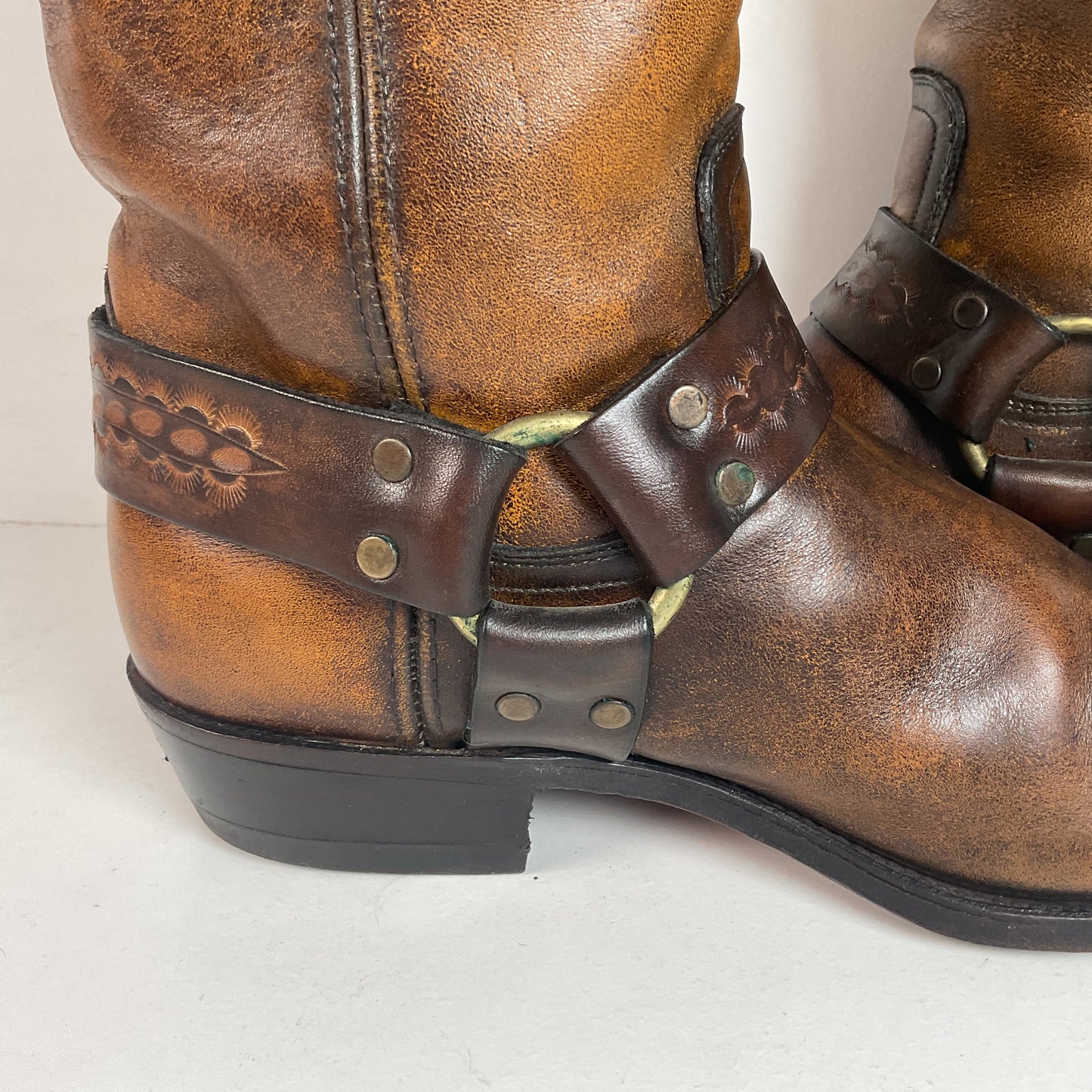 Vintage Frye Black Label Harness Boots Men’s 10 D USA Made