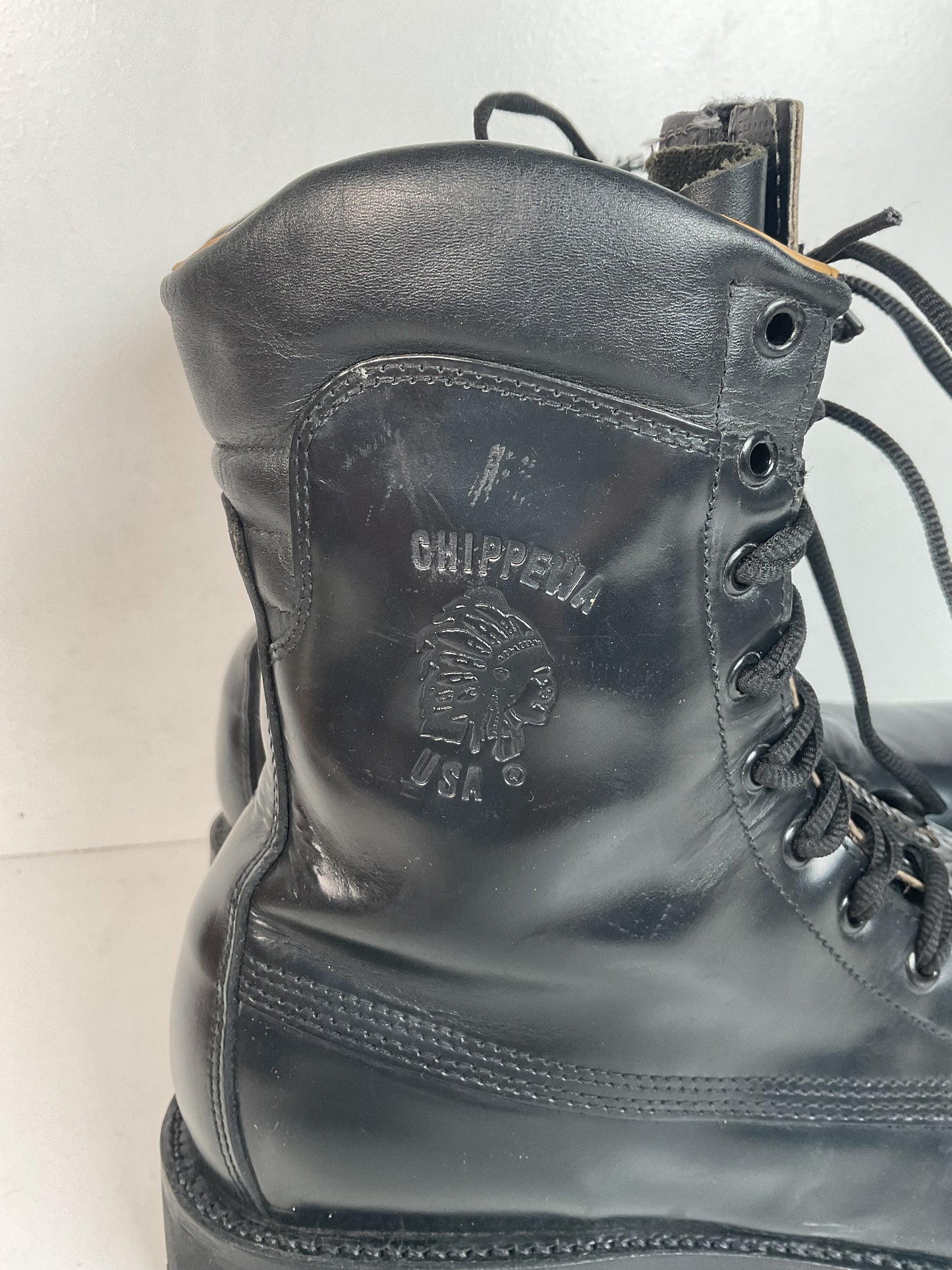 Vintage Chippewa Ruttman Paratrooper Boots | Steel Toe | USA Made | Men’s 12 D