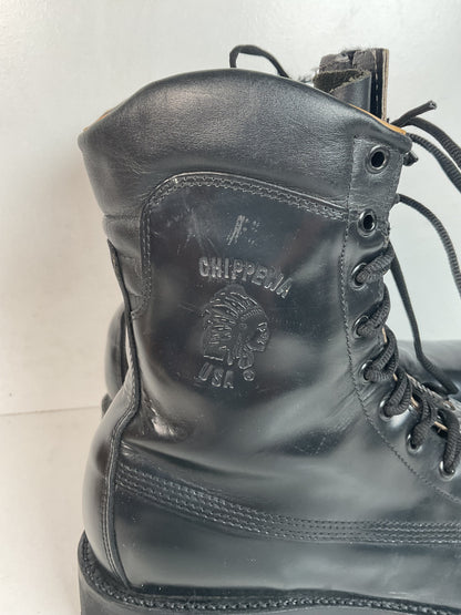Vintage Chippewa Ruttman Paratrooper Boots | Steel Toe | USA Made | Men’s 12 D