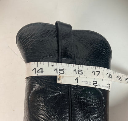 Wheeler Boot Company Cowboy Boots 10 Wide Black Calf Custom