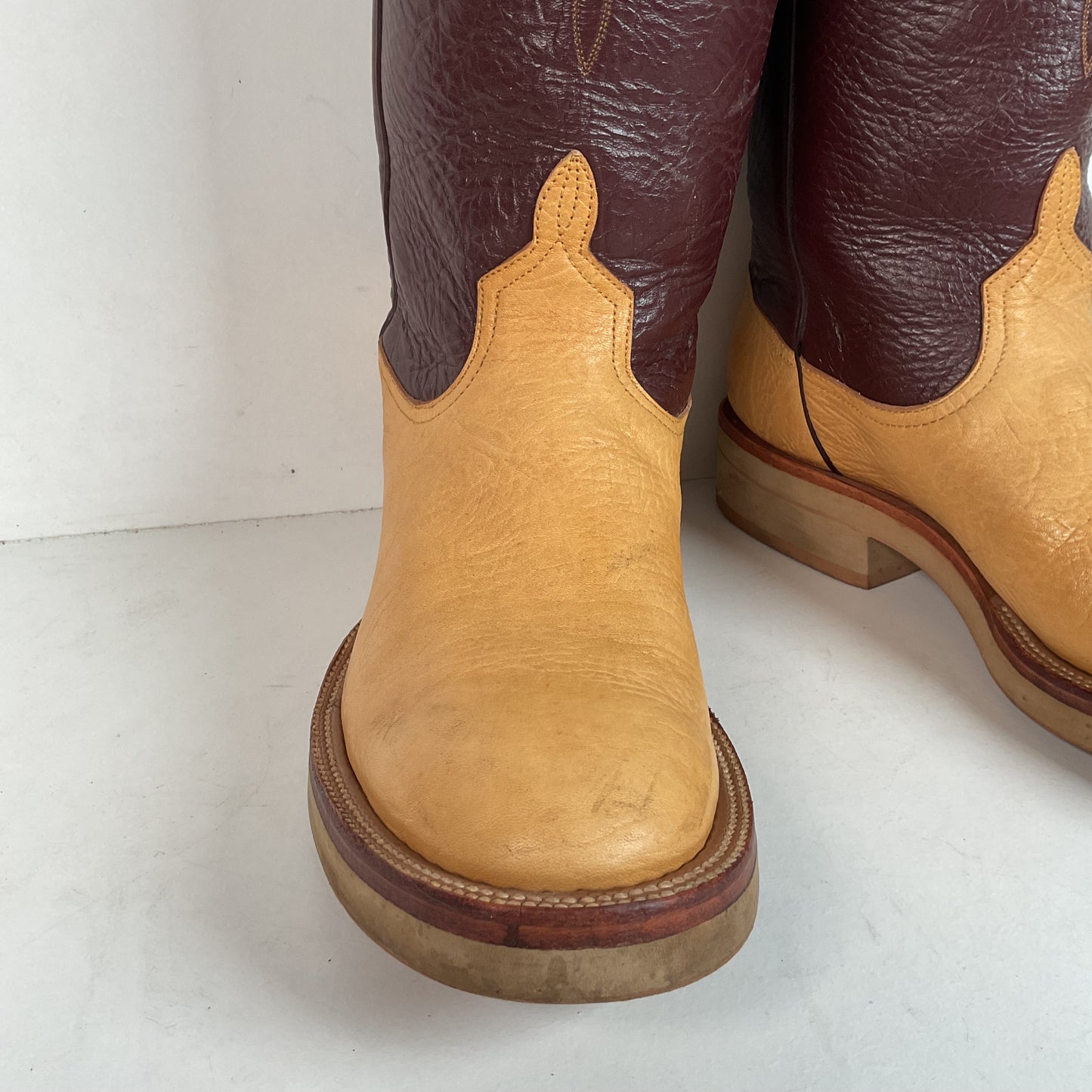 Anderson Bean Crepe Roper Boots 9.5 D USA Made