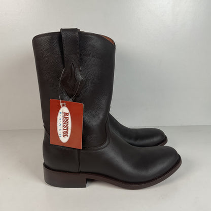 Lucchese for Resistol Ranch Cowboy Roper Boots | Brown Calf | Men’s 8 D