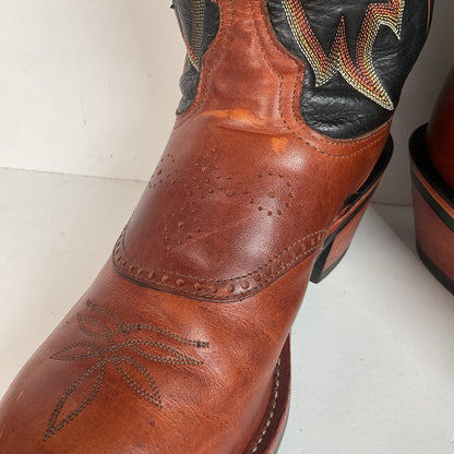 Tony Lama Renegade Buckaroo Cowboy Boots 11 D USA Made