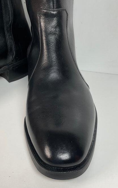 Vintage Florsheim Black Leather Chelsea Boots 10.5 C New Old Stock