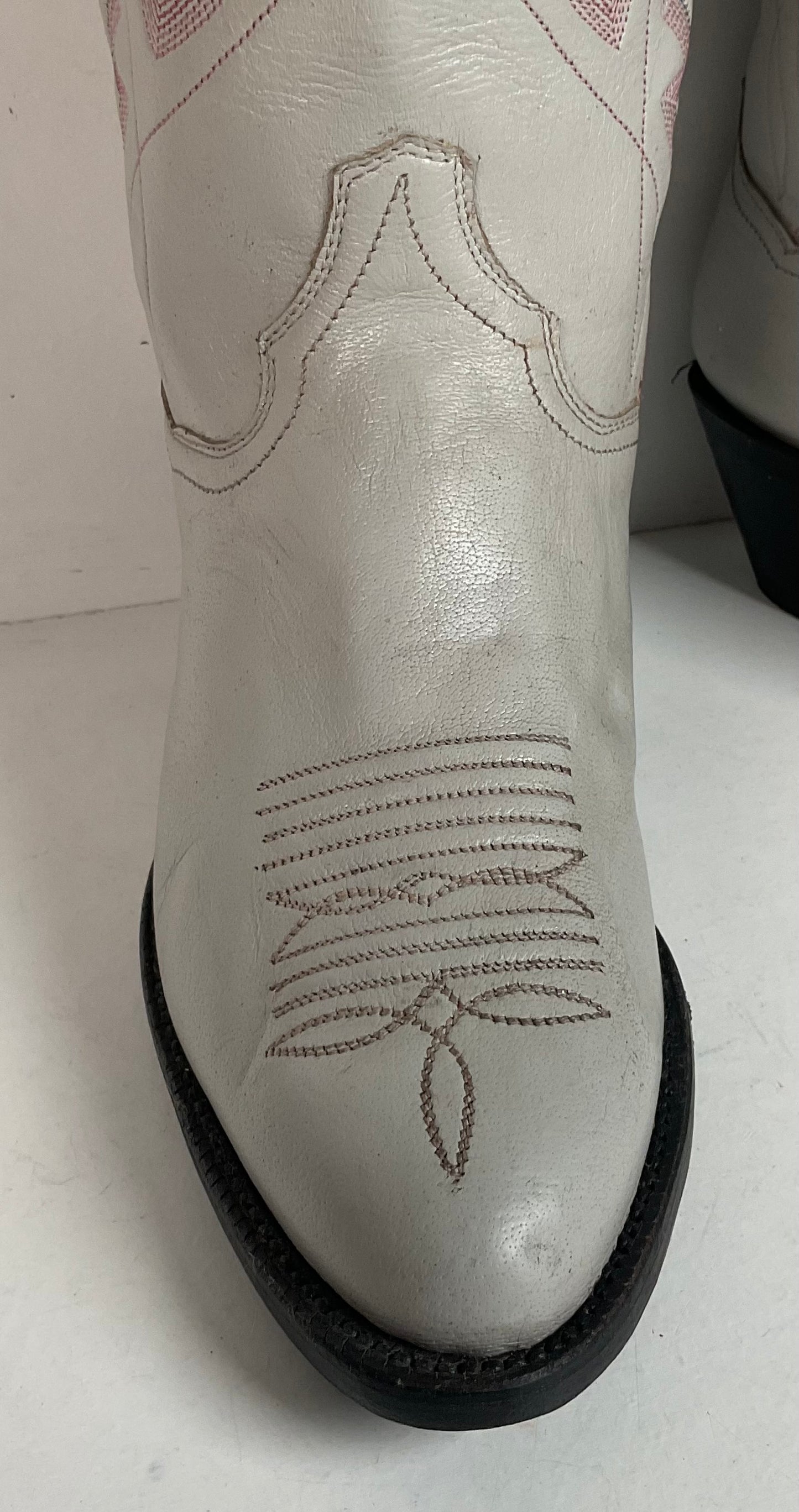 Vintage Panhandle Slim Taupe Cowgirl Boots 7 B Hand Crafted